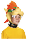 Coiffe Bowser Nintendo pour enfant jaune et orange avec collier à pointes