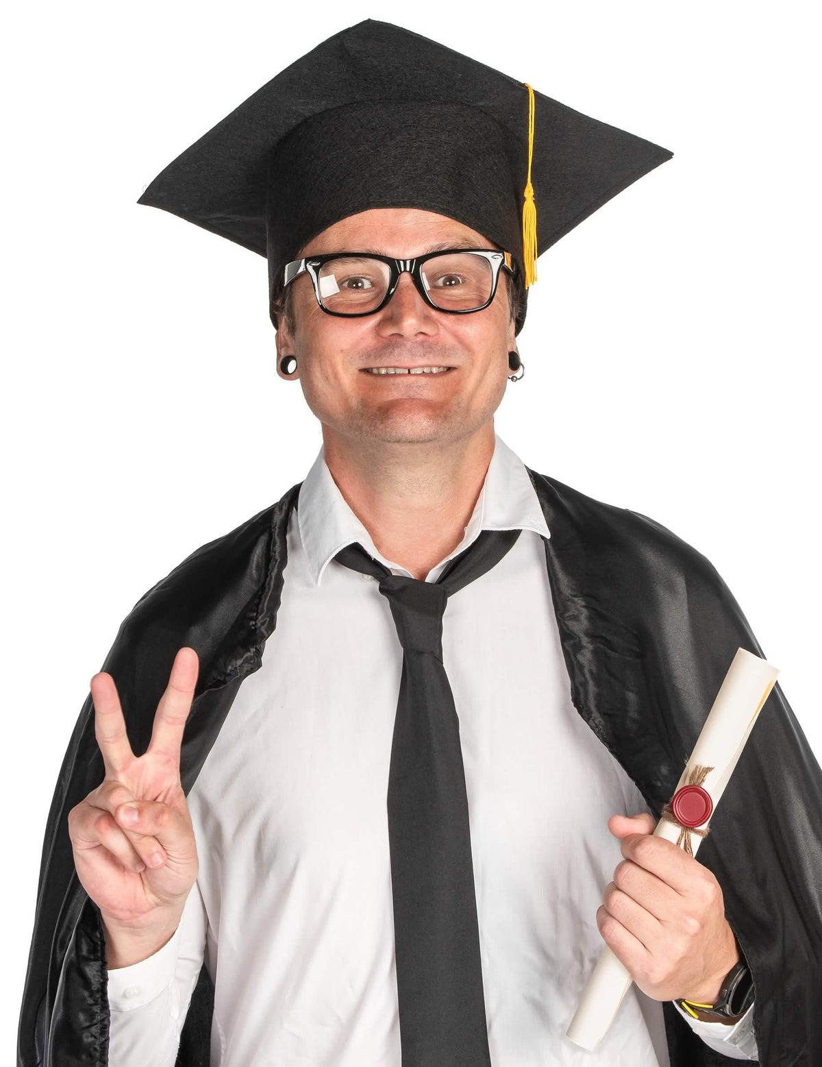 Șapcă pentru studenți negri adulți