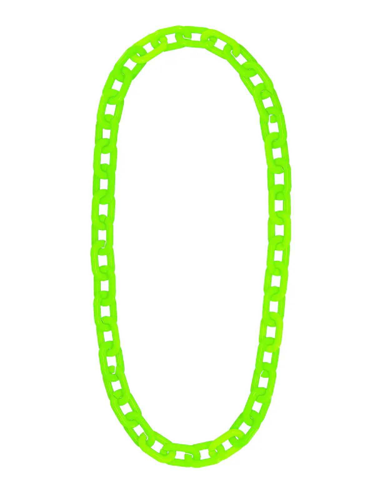 Colier lanț lat verde neon