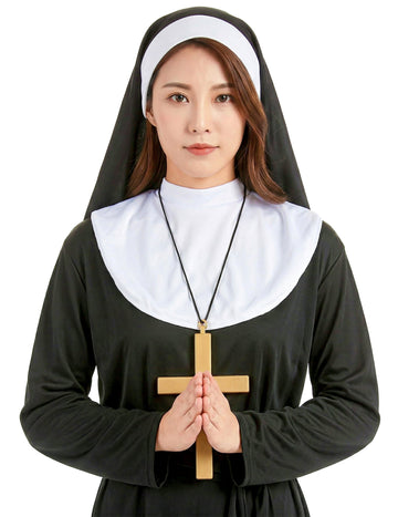 Collier croix de moine pour adulte or