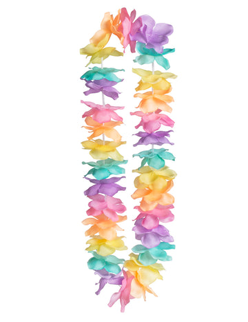 Colier cu flori pastelate din Hawaii