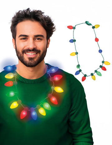 Colier luminos de coroană de Crăciun