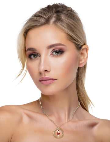 Colier metalic de Crăciun cu acadele