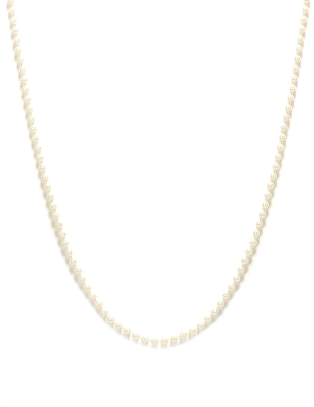 Collier de perles pour femme blanches