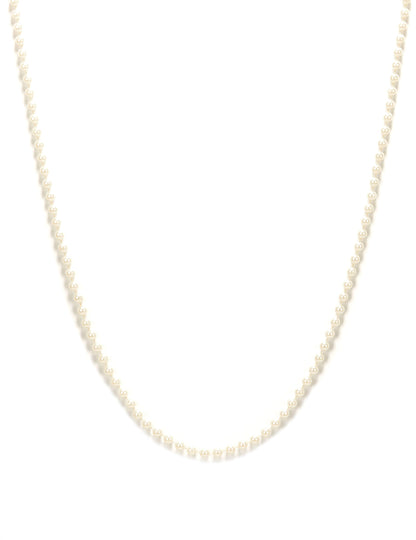 Collier de perles pour femme blanches