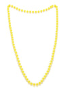 Collier perles pour adulte jaune