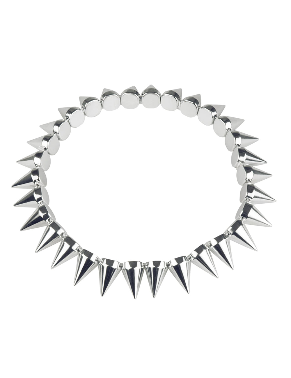 Vue de face du collier punk pour adulte