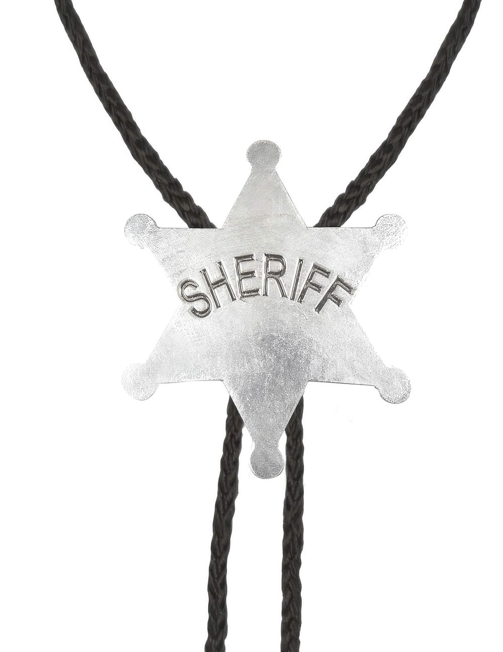 Gros plan sur l'étoile du collier shérif