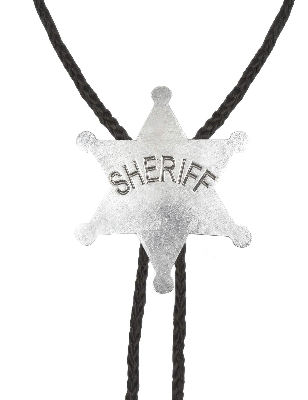 Gros plan sur l'étoile du collier shérif