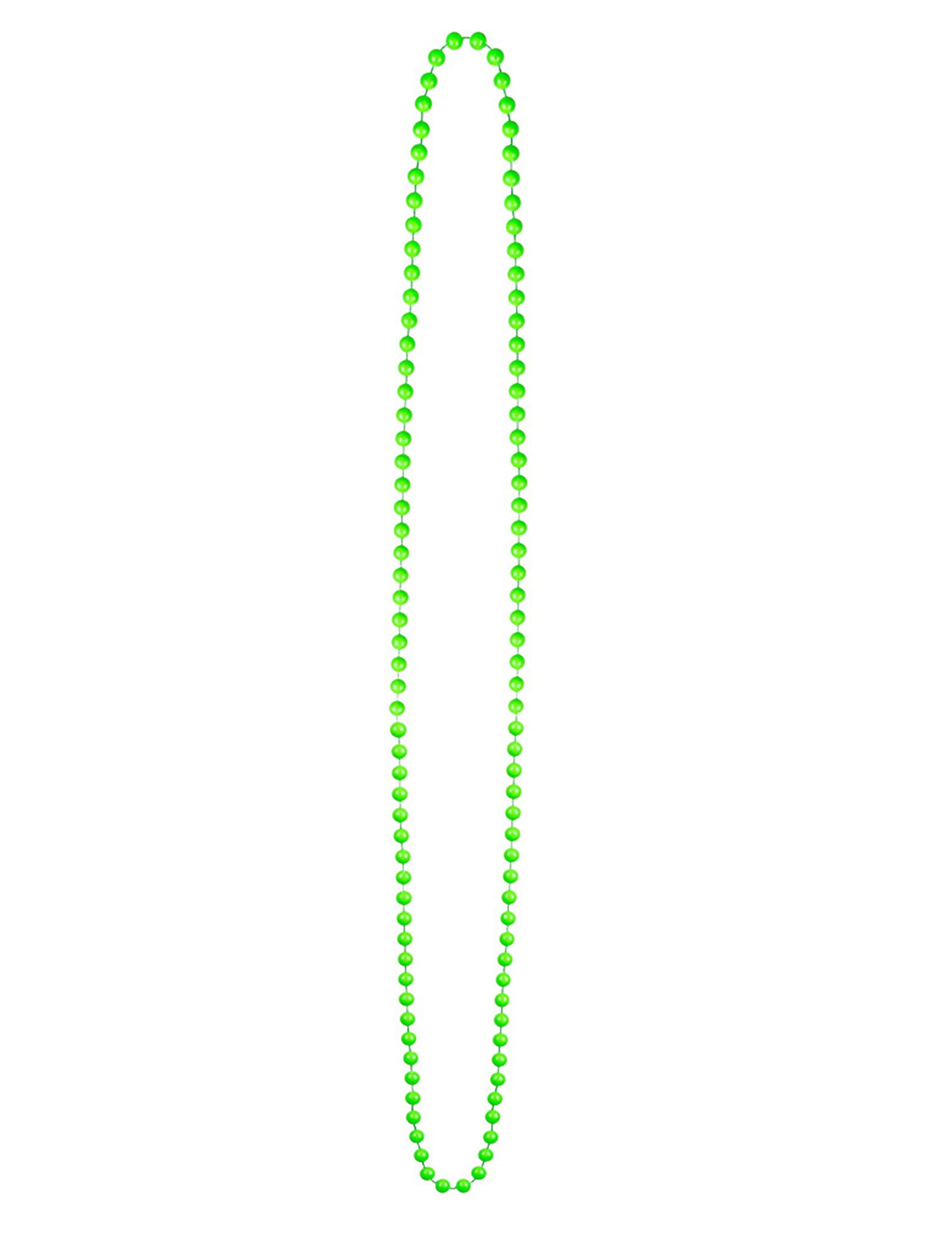 Variante verte du collier perles fluo pour adulte