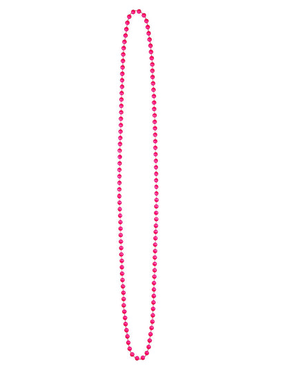 Vue du modèle rose du collier perles fluo pour adulte