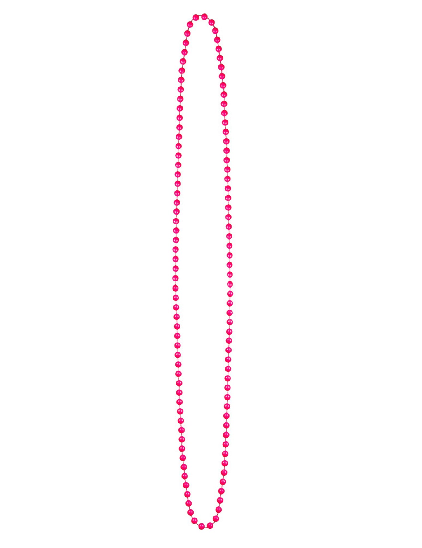 Vue du modèle rose du collier perles fluo pour adulte