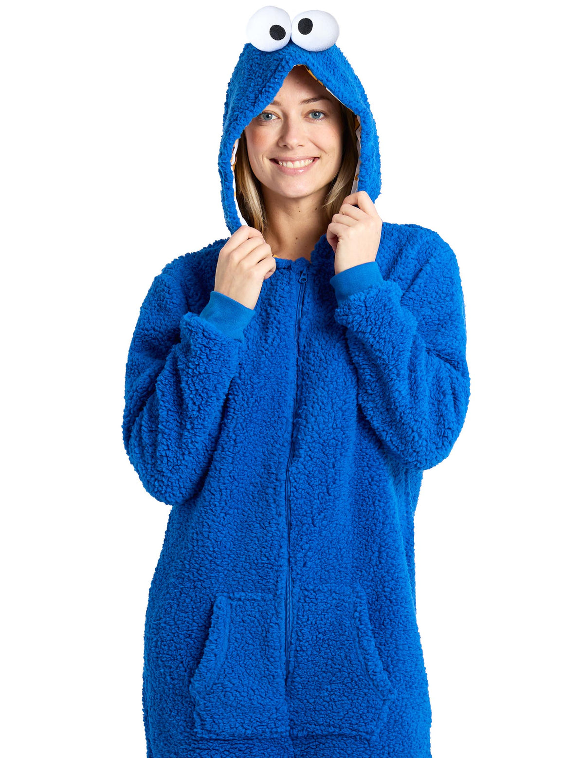 Costum de salopetă Cookie Monster Sesame Street™ pentru adulți 
