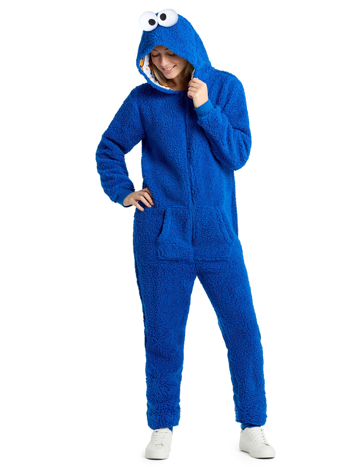 Costum de salopetă Cookie Monster Sesame Street™ pentru adulți 
