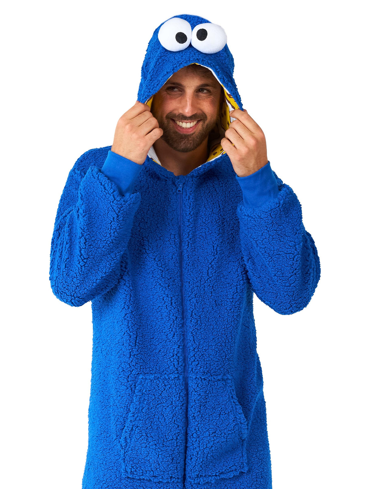 Costum de salopetă Cookie Monster Sesame Street™ pentru adulți 