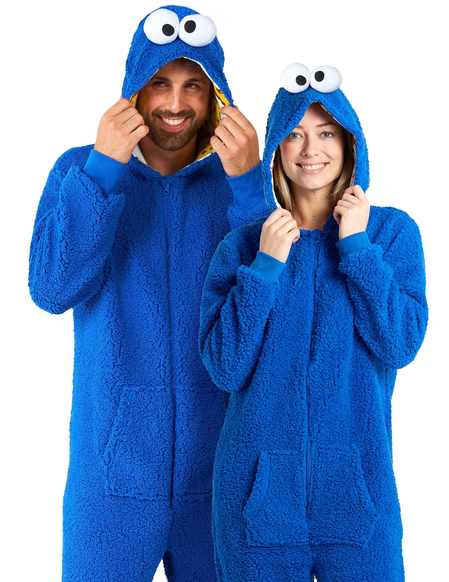 Costum de salopetă Cookie Monster Sesame Street™ pentru adulți 