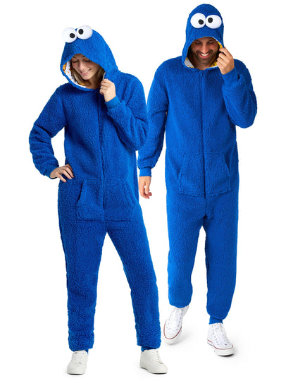 Costum de salopetă Cookie Monster Sesame Street™ pentru adulți 