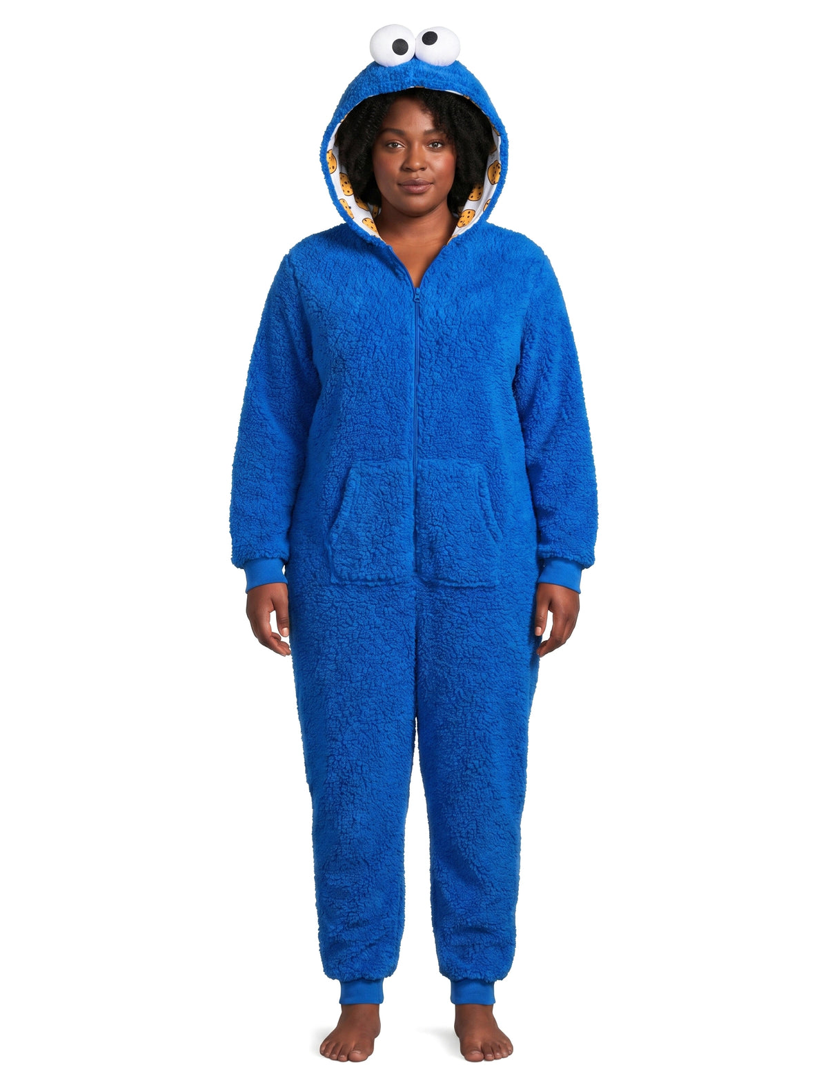 Costum de salopetă Cookie Monster Sesame Street™ pentru adulți 