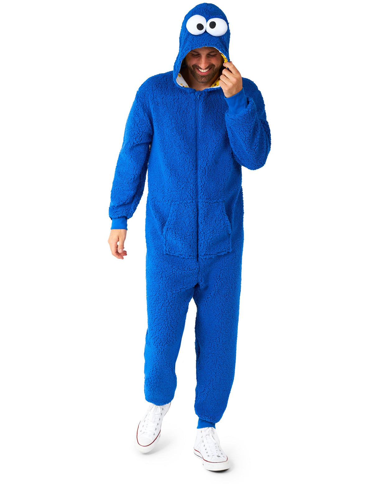 Costum de salopetă Cookie Monster Sesame Street™ pentru adulți 