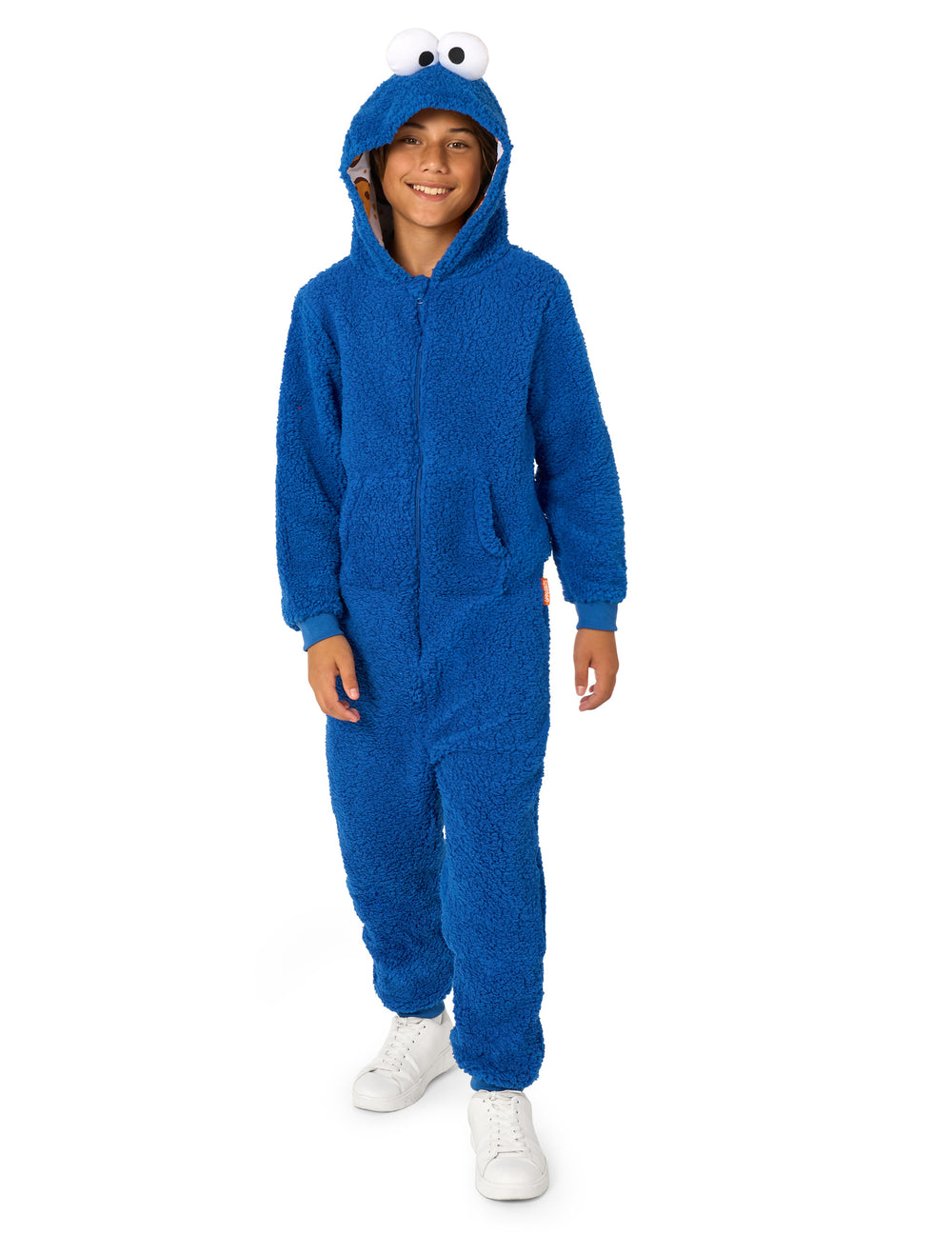 Combinaison Cookie Monster Sesame Street™ pour enfant bleue à capuche