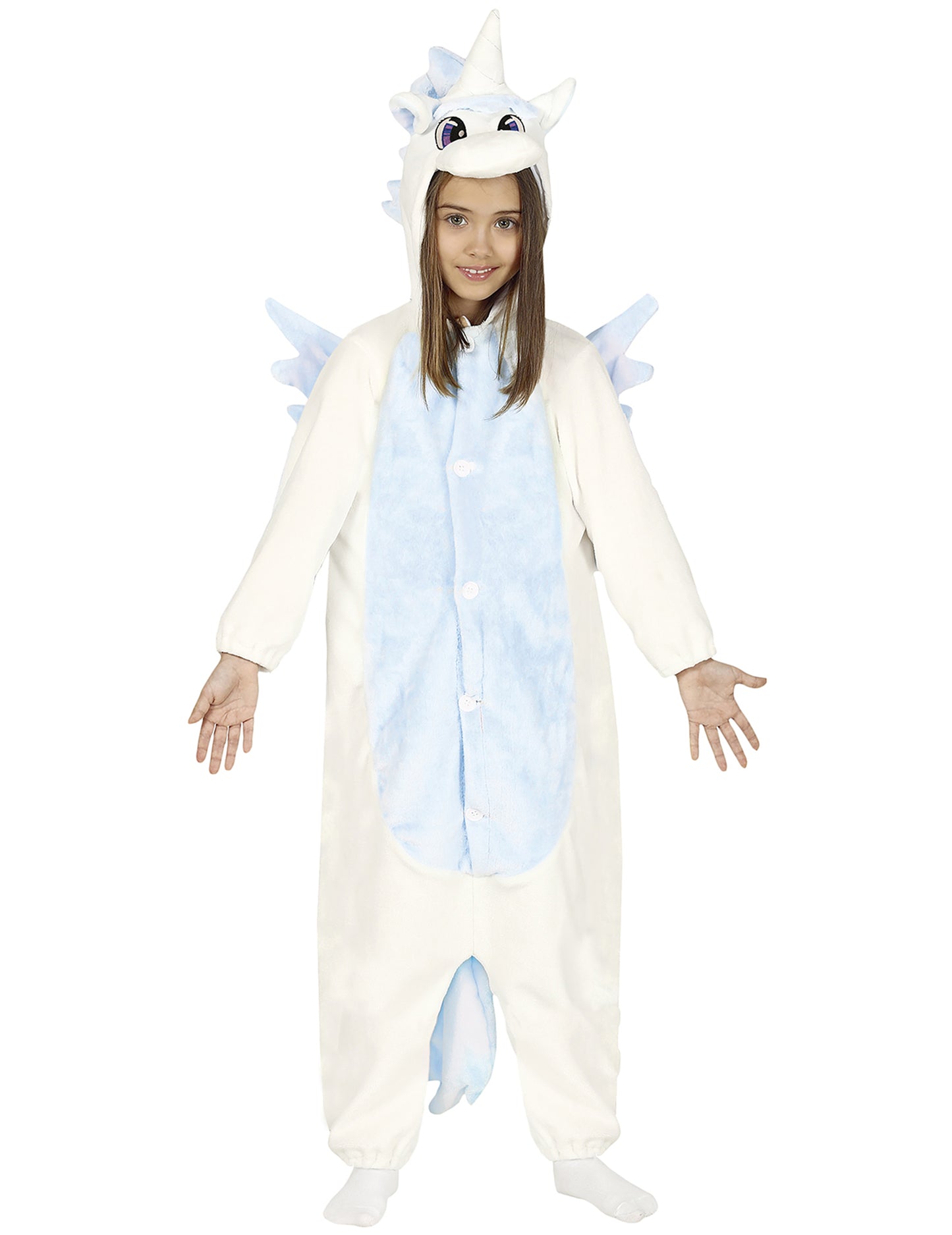 Combinație de unicorn alb și albastru