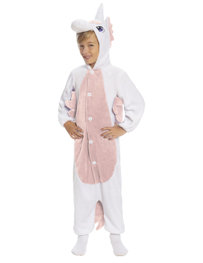 Unicorn alb și combinație roz