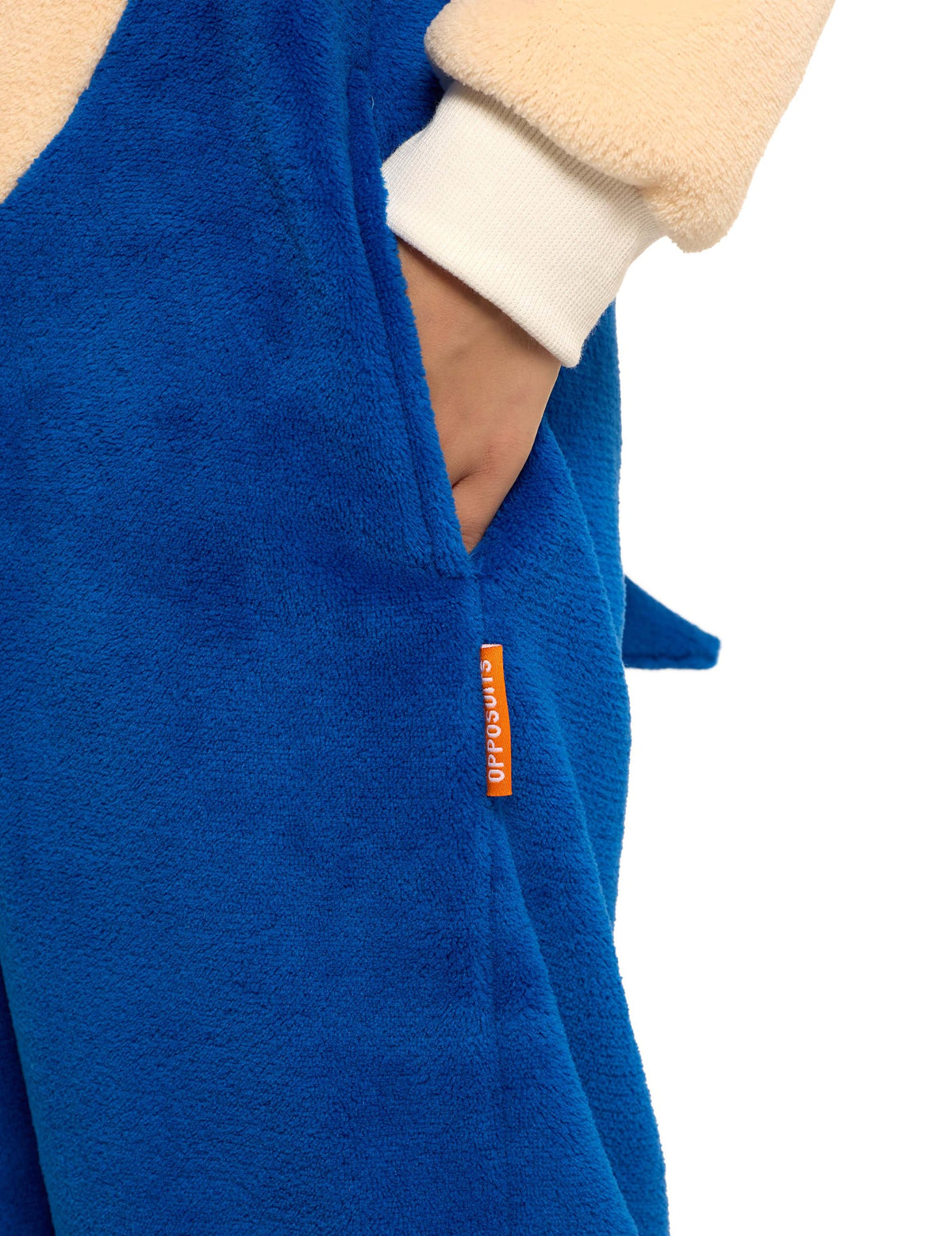 Détail de la poche de la combinaison Sonic le hérisson