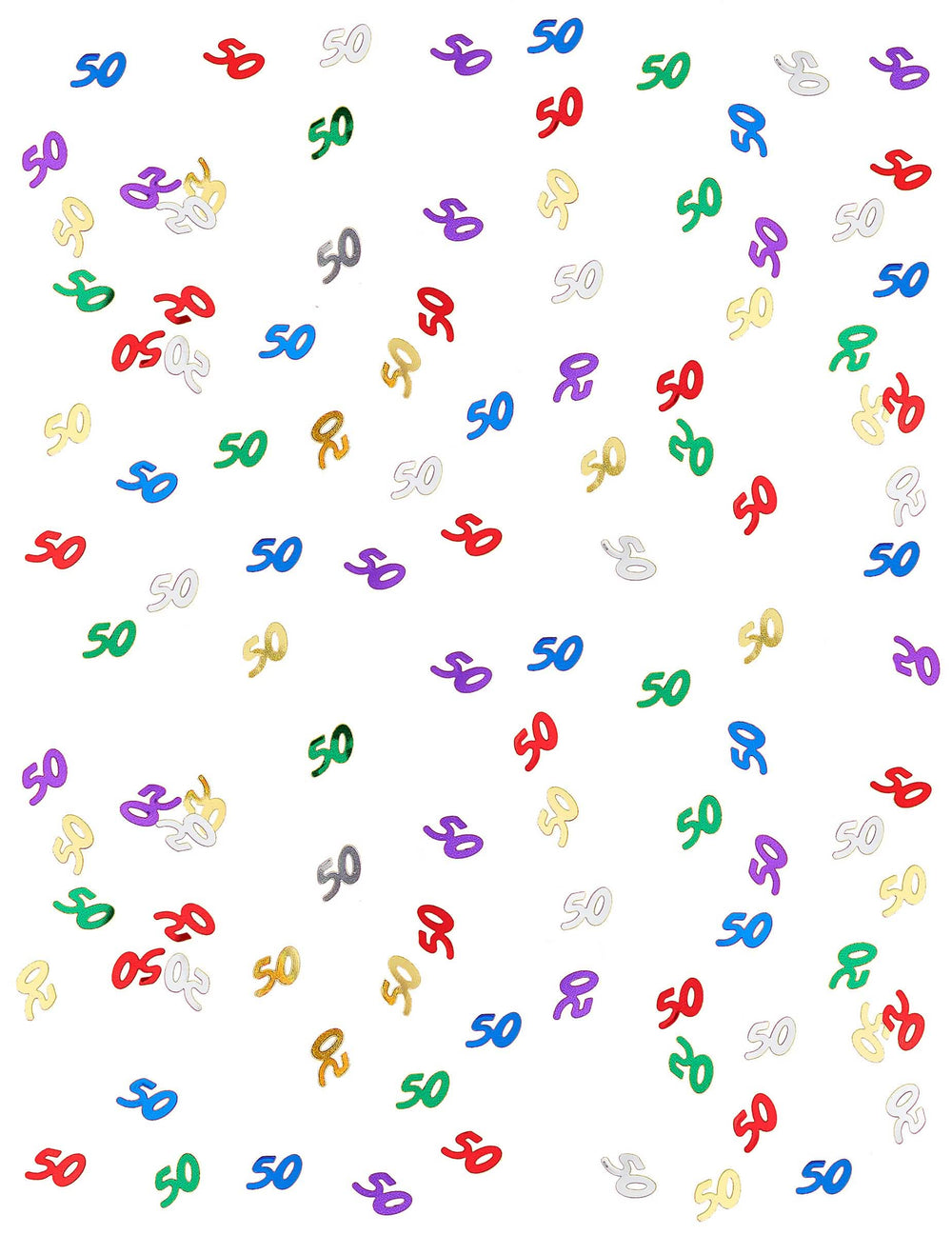 Prim-plan pe modelele de confetti 50 ani