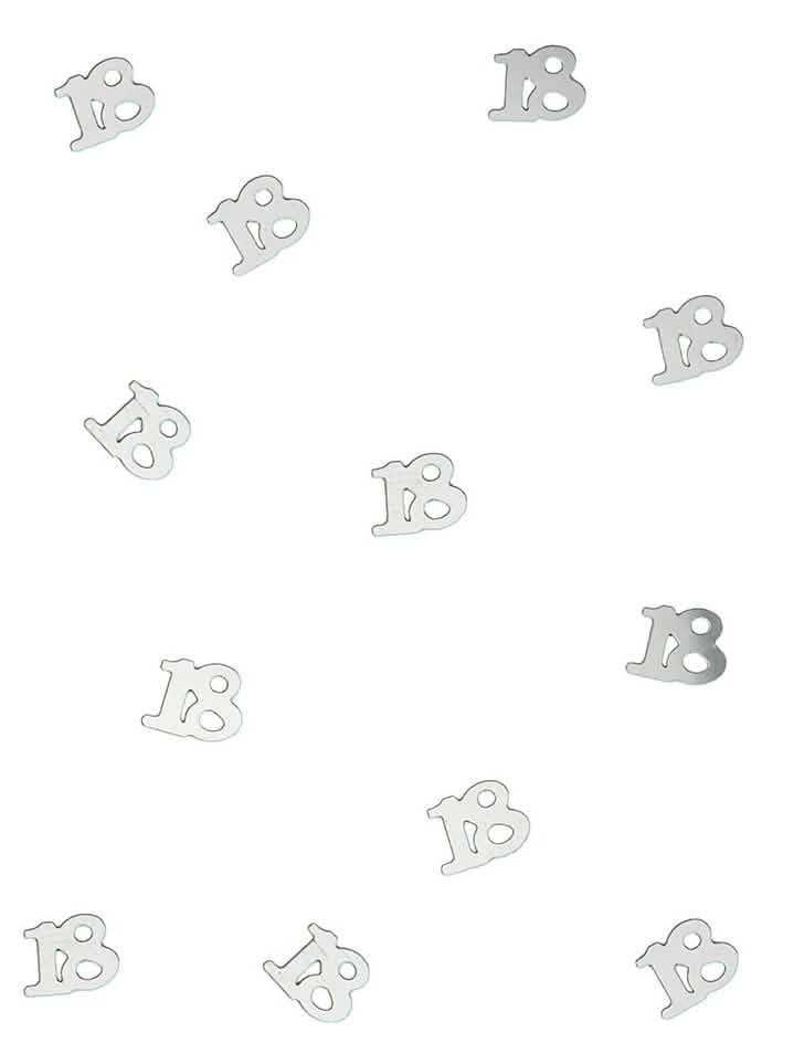 confetti de masă 18 pentru aniversare argintii din lemn