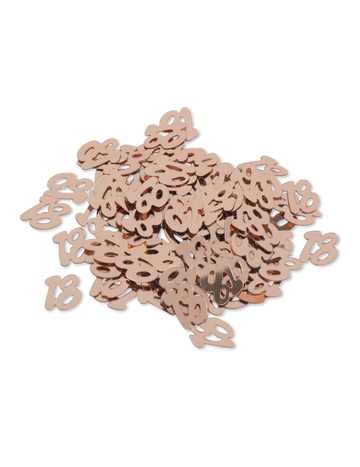 Confettis de table 18 ans rose gold 17 g décoration anniversaire