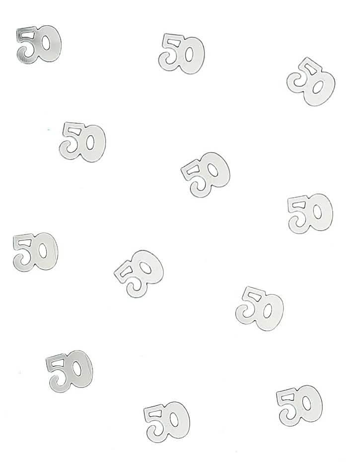 confetti de masă din lemn 50 argintii