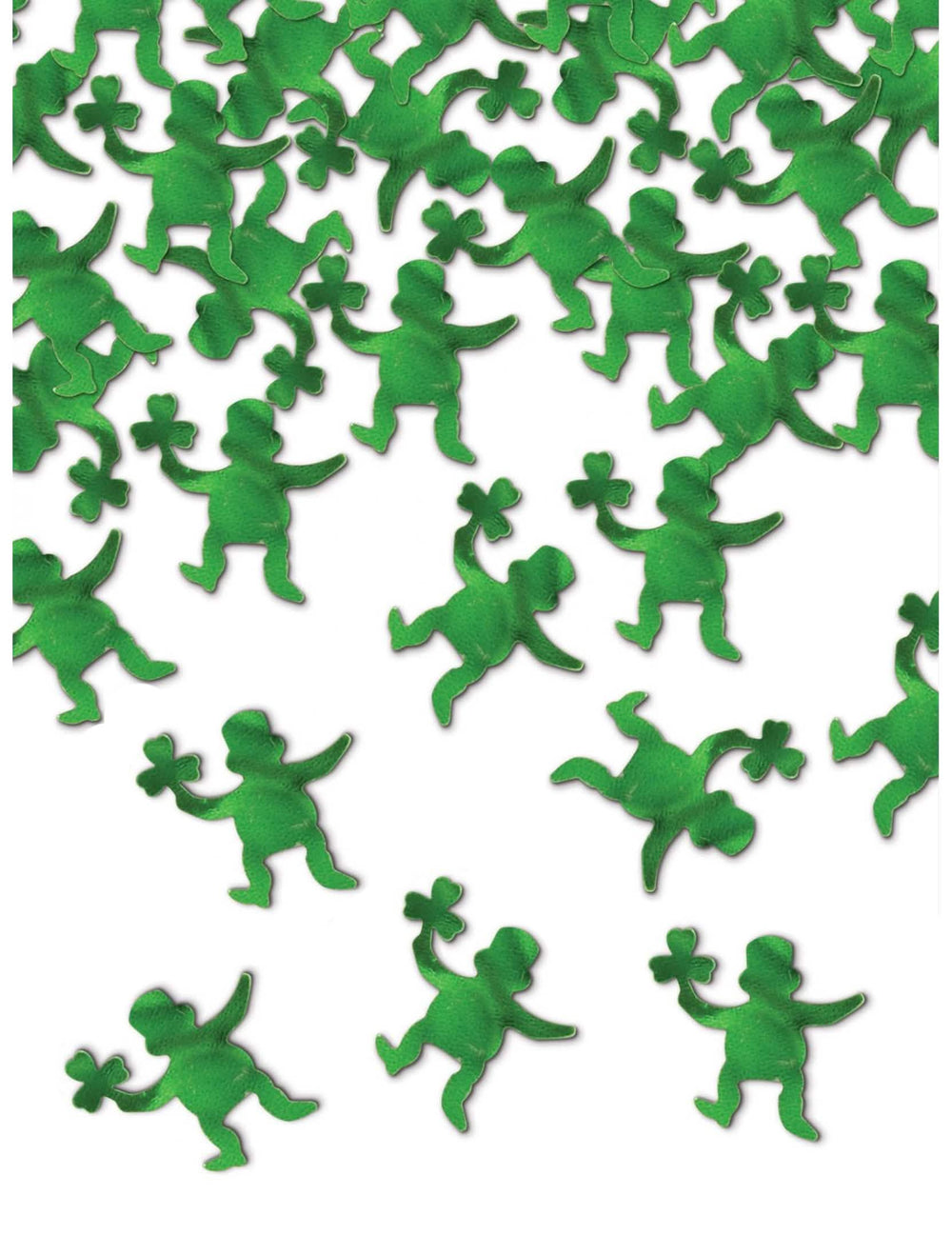 confetti de masă leprechaun pentru petrecere verde metalizat