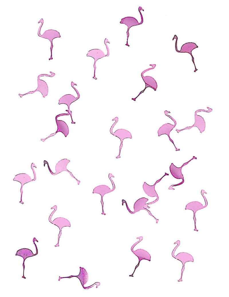 confetti flamingo pentru decorațiune de petrecere roz strălucitor