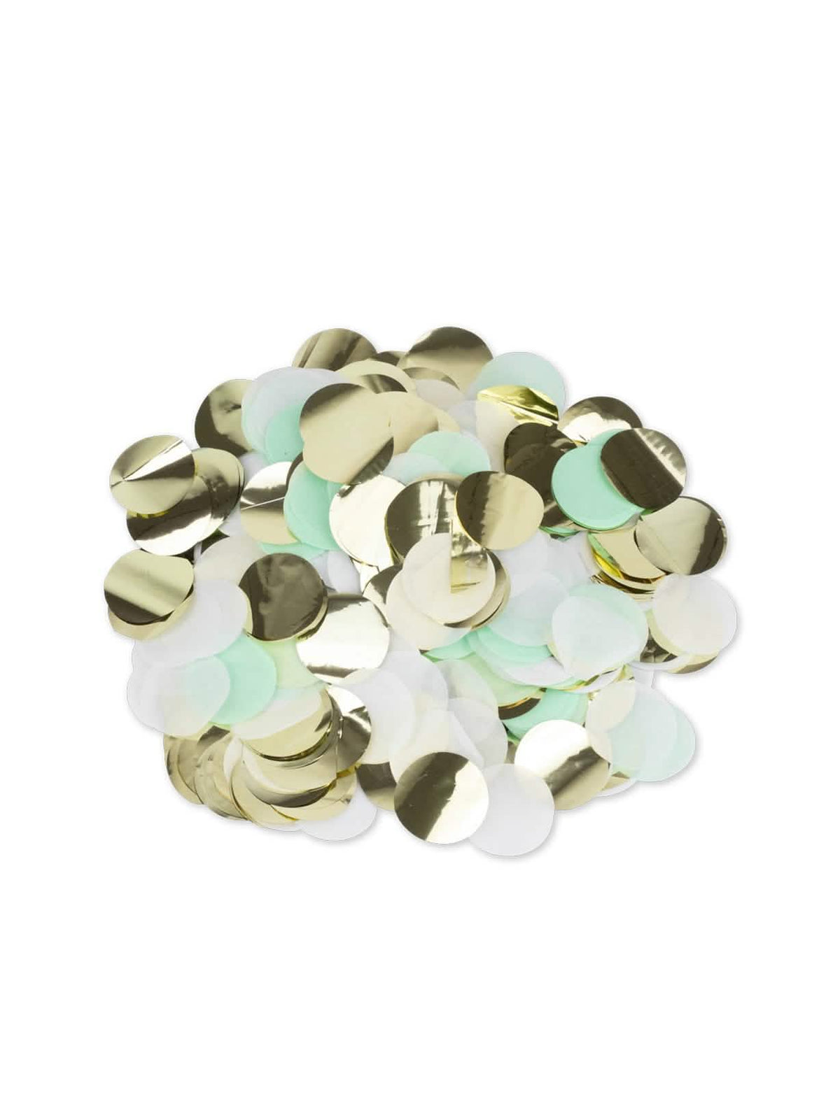 confetti din hârtie decorațiuni de masă chic pentru petrecere mentă, alb și aurii