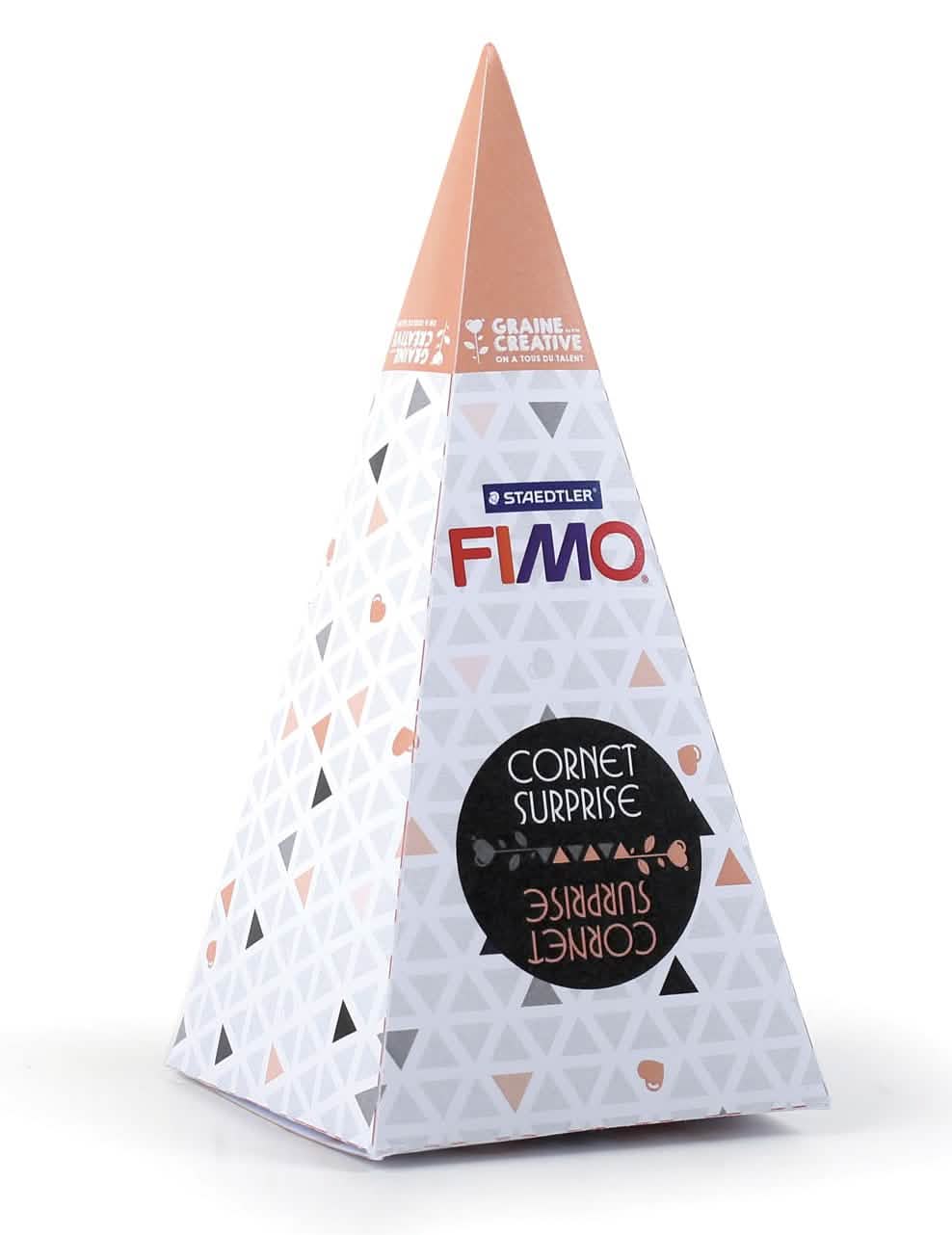 Kit de modelare unicorni portocaliu cornet surpriză Fimo
