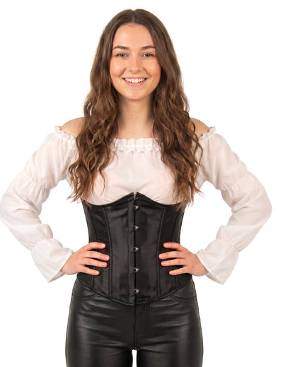 Corset court noir femme