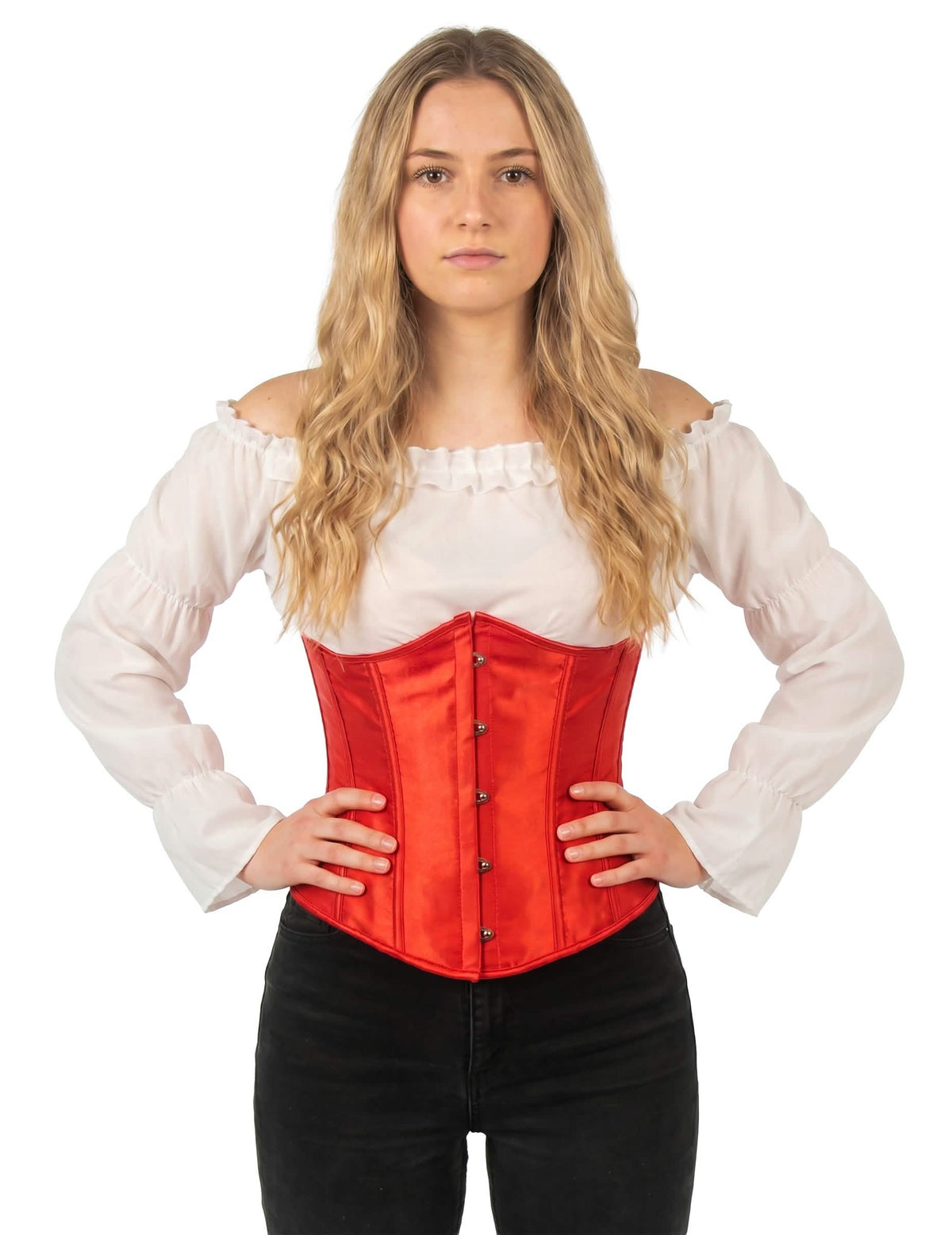 Corset scurt roșu pentru femei