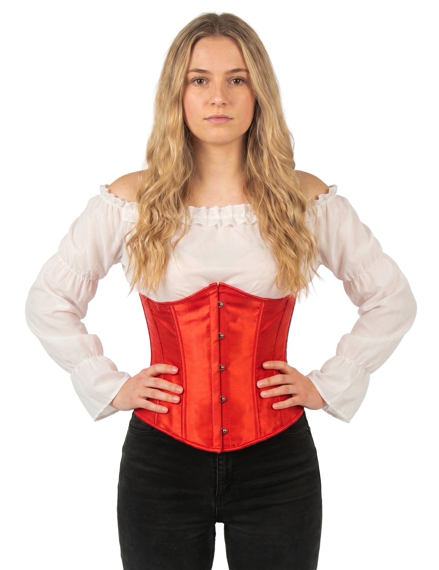 Corset scurt roșu pentru femei