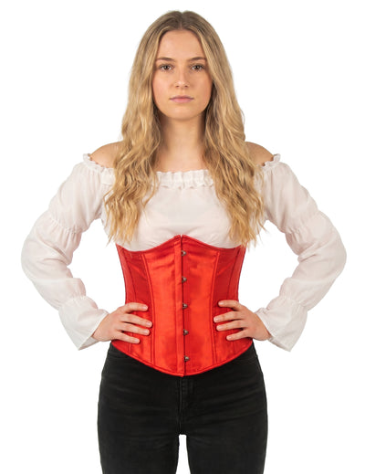 Corset scurt roșu pentru femei