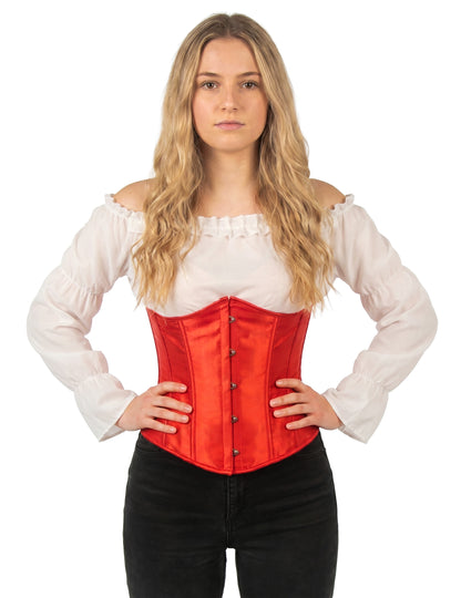 Corset scurt roșu pentru femei