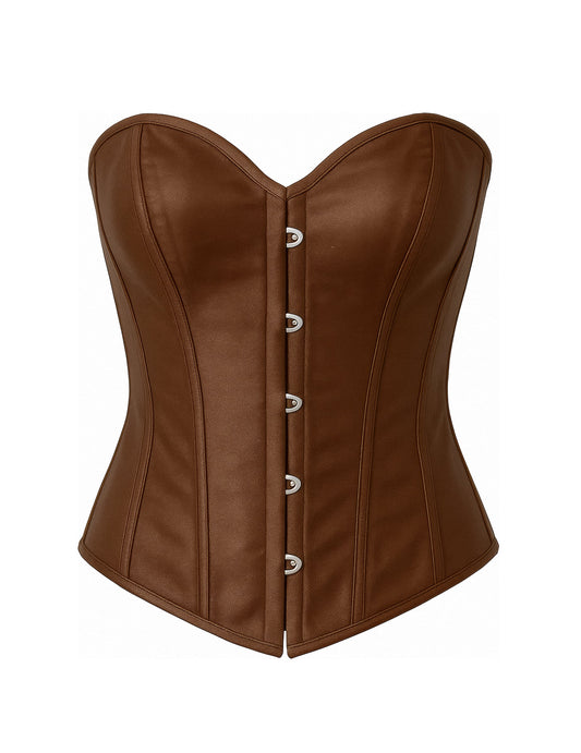 Vue de face du corset à laçage pour femme