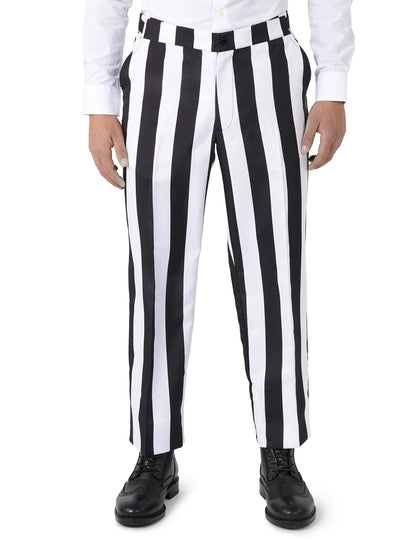 Détail du pantalon du costume Suitmeister Beetlejuice pour homme