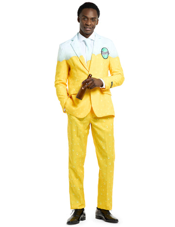 Costum, domnul galben bere a urmat adulții