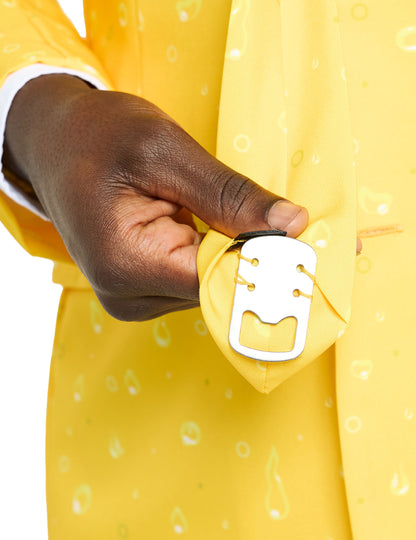 Costum, domnul galben bere a urmat adulții