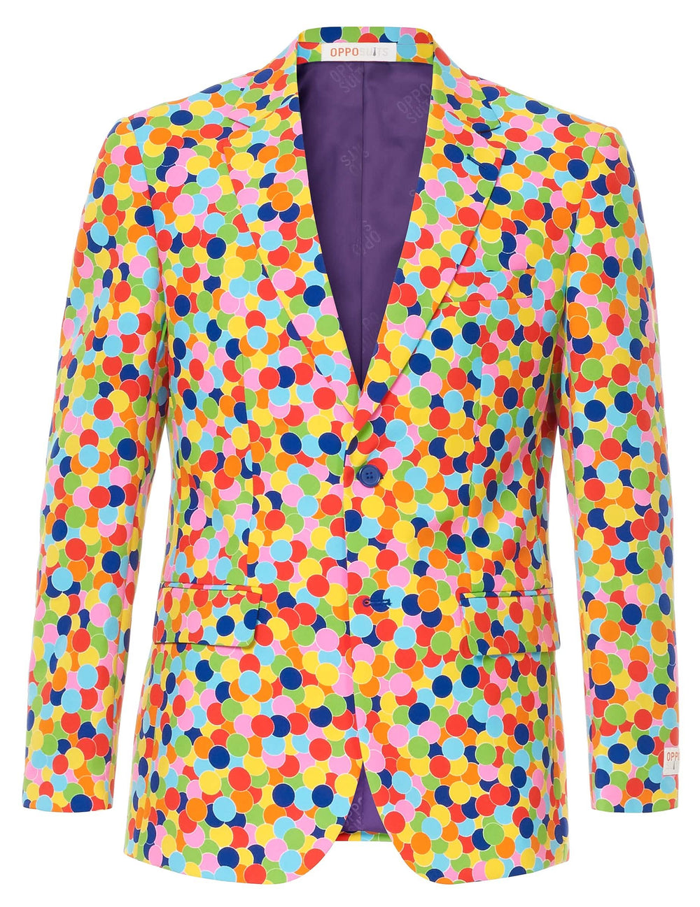 Vedere din față a jachetei costumului Mr. Confetteroni Opposuits pentru bărbat