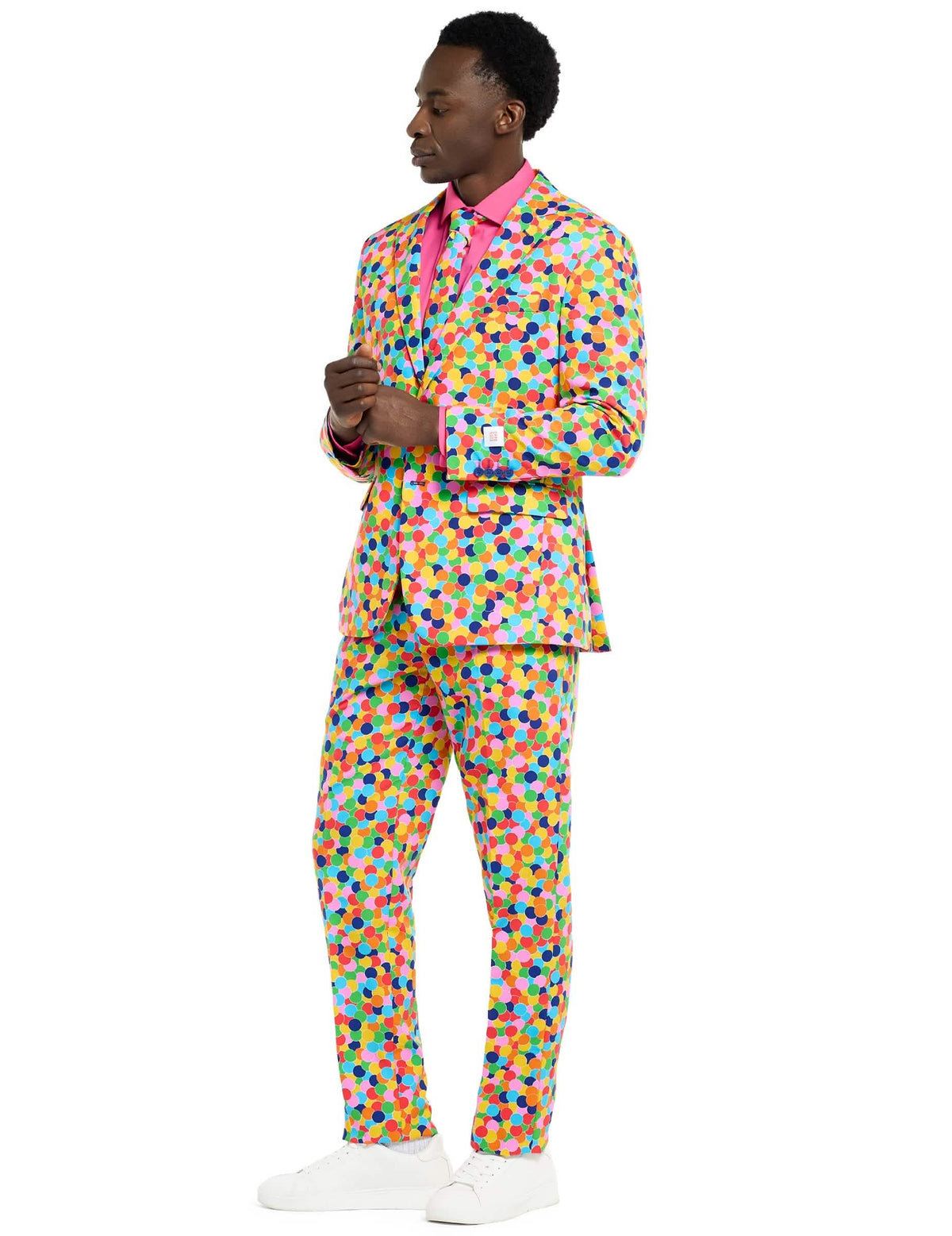 Vedere din profil a costumului Mr. Confetteroni Opposuits pentru bărbat