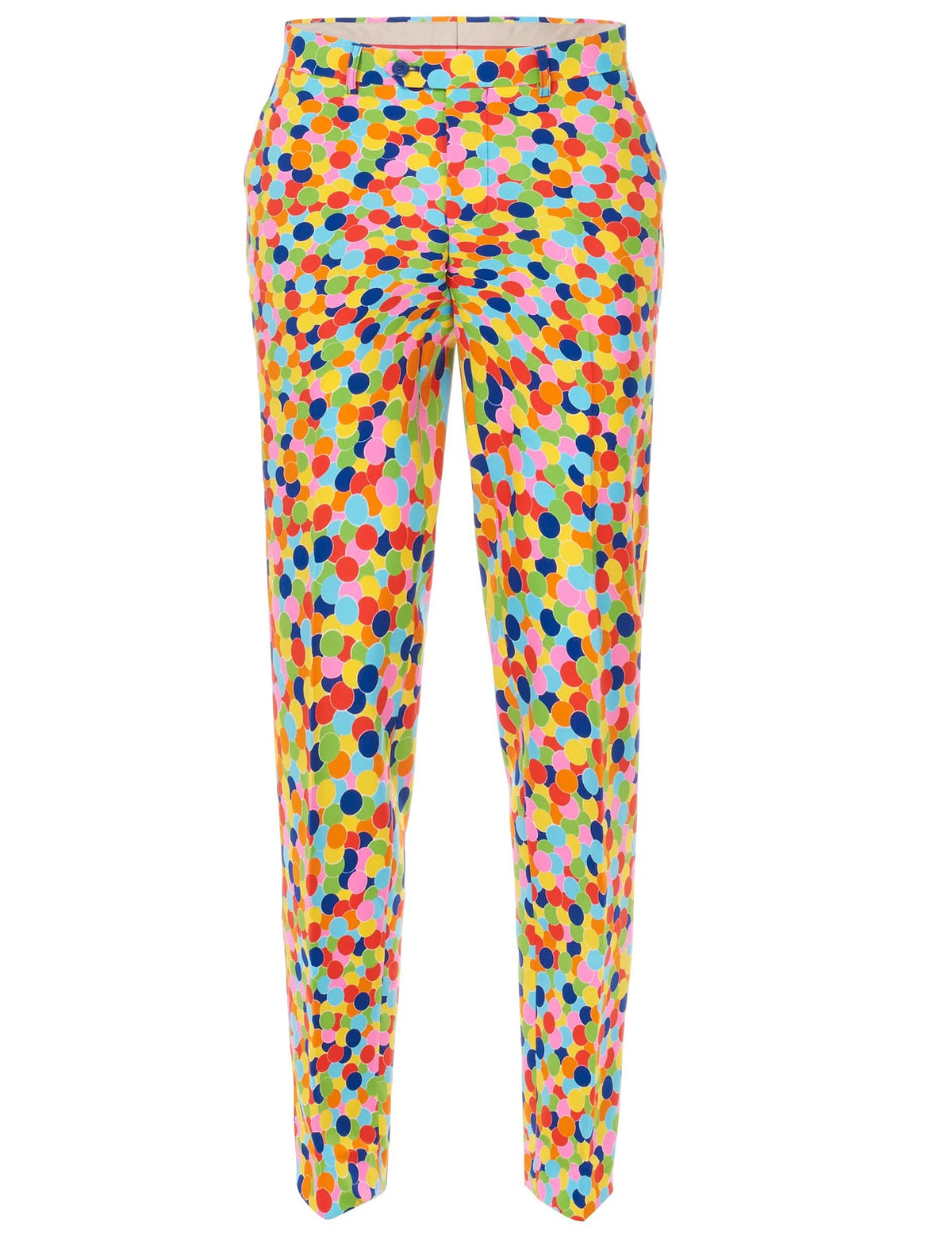 Vedere frontală a pantalonilor costumului Mr. Confetteroni Opposuits pentru bărbat