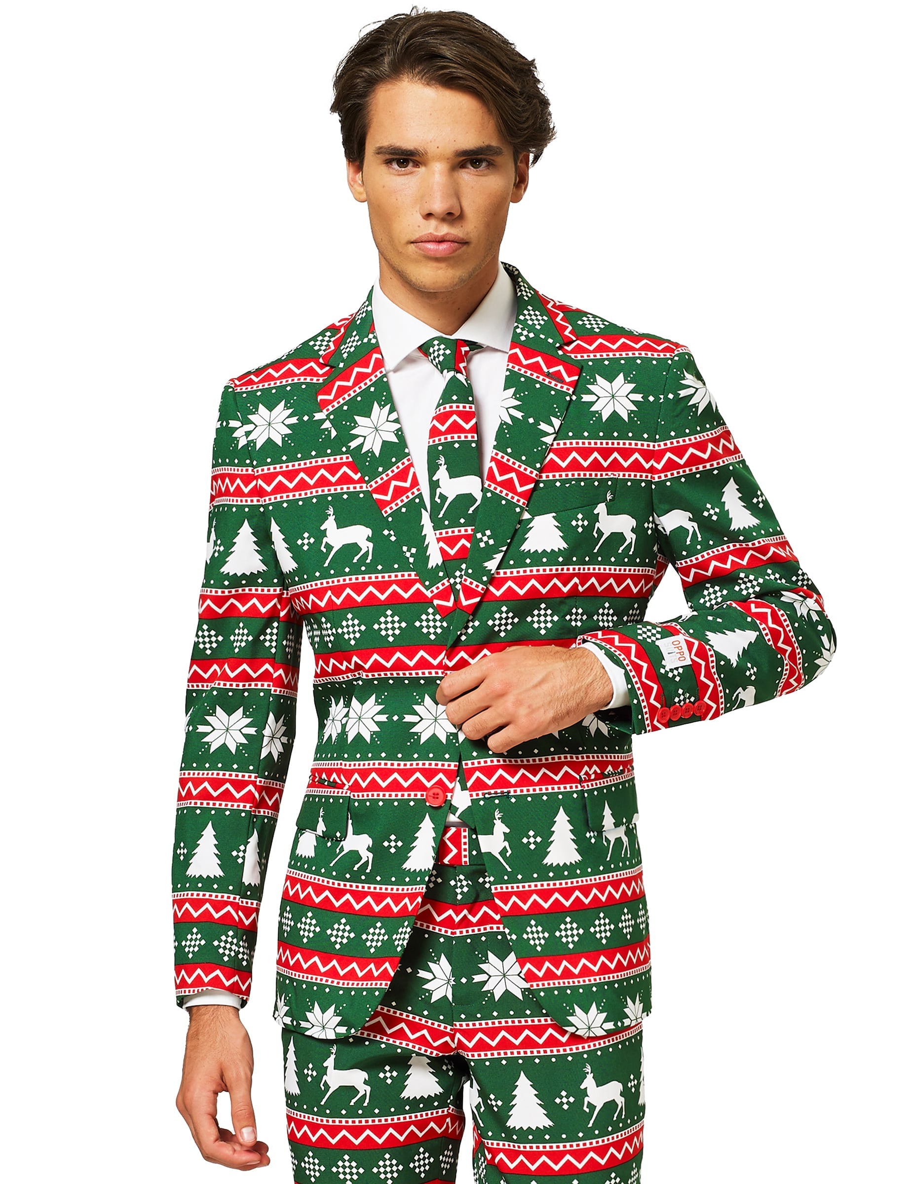 Vue de face du costume Mr. Festive pour homme