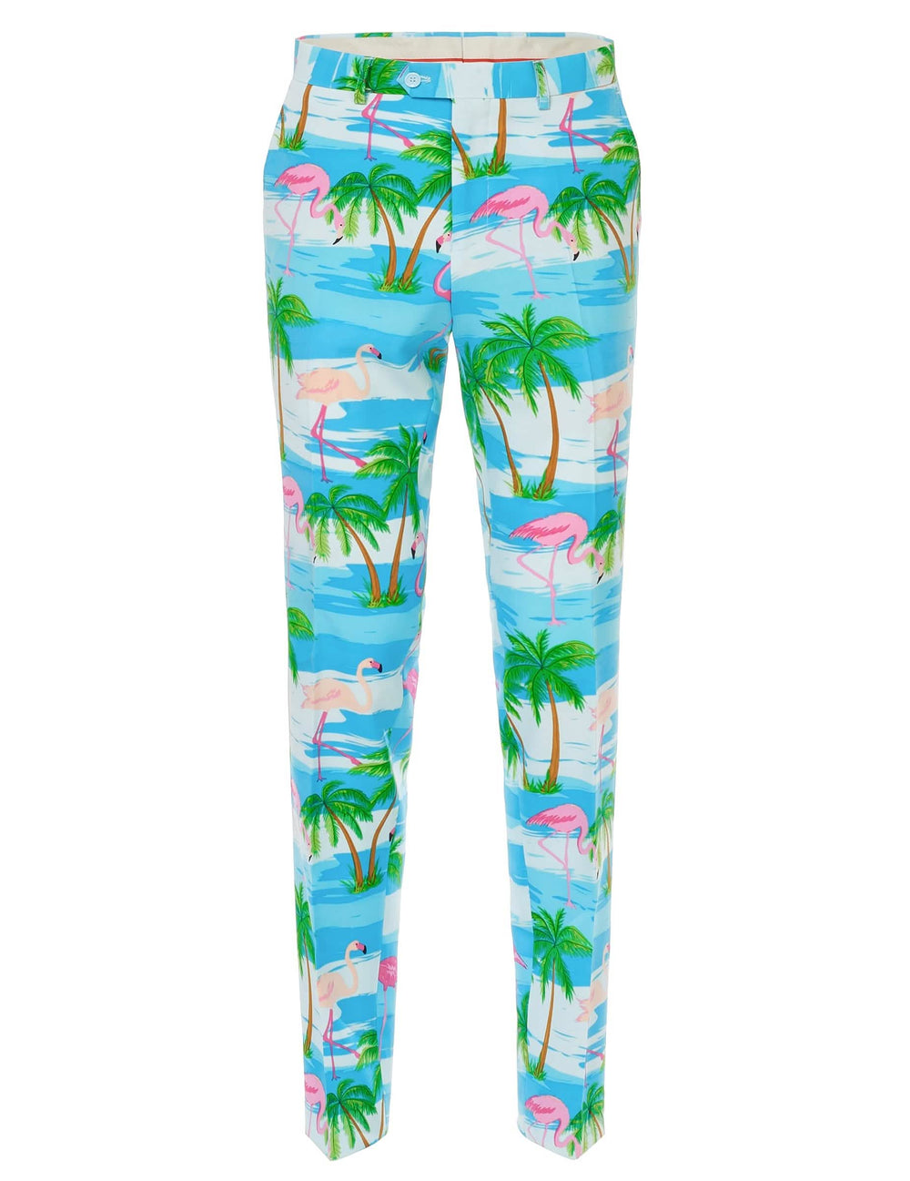 Vedere din față a pantalonilor costumului Mr. Flamingo pentru bărbat