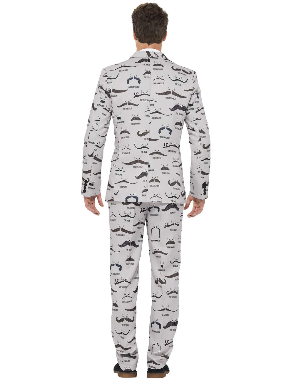 Vue de dos du costume Mr. Moustache pour homme